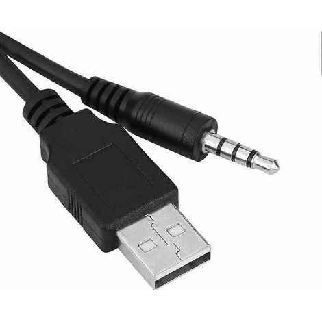Einbau-USB-Anschluss, 3,5-mm-AUX-Klinkenbuchse, Verlängerungskabel und Montageplatte für Auto/Boot-Armaturenbrett