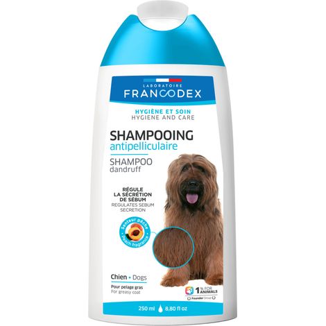 Shampoing Antipelliculaire 250 ML pour chiens et chiots - Francodex (1/2)