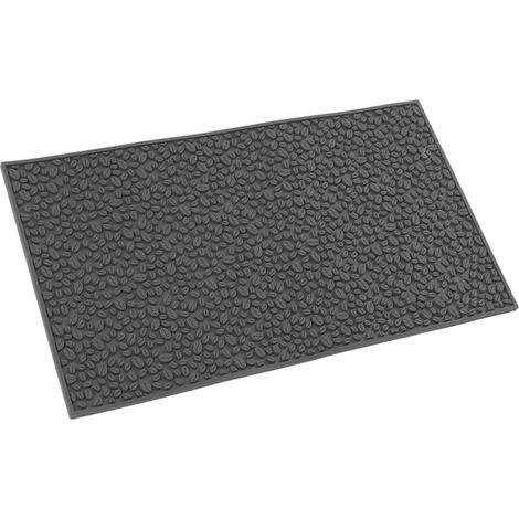 Tapis de Bar PVC Antidérapant Isolant Compatible Lave-Vaisselle Résistant à la Chaleur Sans Odeur pour Café Maison Gris (1/5)