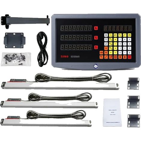 Sistema de visualización digital, capacidad de 3 ejes, medición de escala lineal, conjunto SDS3MS Dro (1/2)