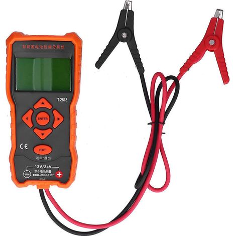 12/24V Autobatterietester, digitaler Lastanalysator für das Ladesystem T2818