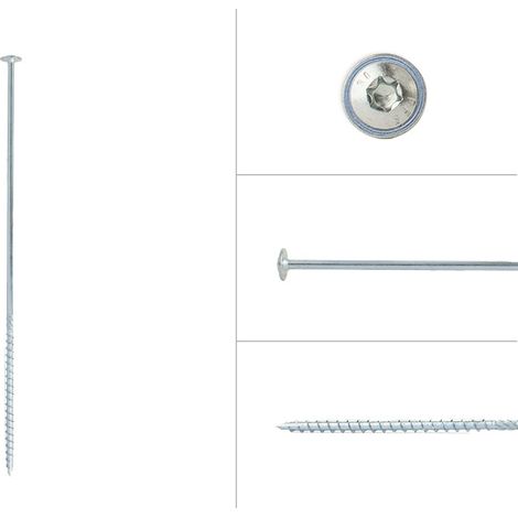 Tellerkopfschrauben Verzinkt 6 x 280 mm Torx 30 - Schachtel 50