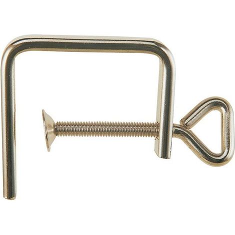 Serre-joint pour scie à chantourner ( 4000814030 ) Envergure 50 mm Épaisseur 4 mm nickelé (1/2)
