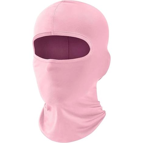 Casques de moto automne-hiver, unisexes, avec lunettes de ski respirantes roses. (1/5)