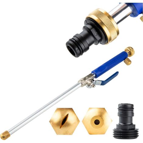 Baguette de Nettoyage Haute Pression - Lance Rétractable en Alliage d'Aluminium - Pour Lavage Voiture Jardin Cour - 1 Pièce (1/5)