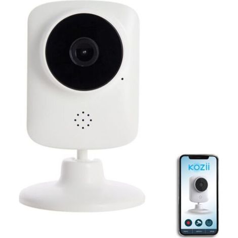 Caméra de surveillance intérieure HD 720p – Détecteur de mouvement – Vision nocturne jusqu'à 10m – Angle 100° – Alimentation filaire (1/5)