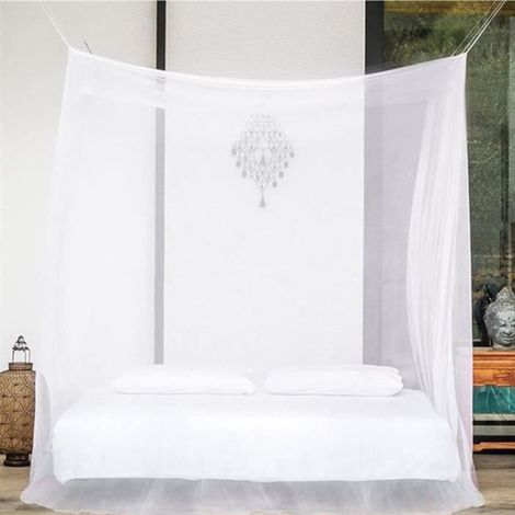 Moustiquaire de Lit - Premium - 180x200x200cm - Sans Porte - Élégante - Lavable (1/3)
