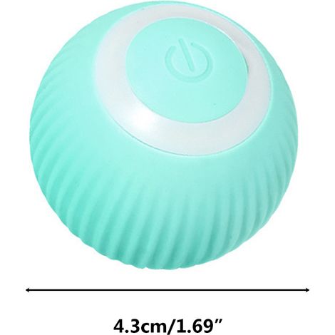Intelligenter Rollball für Kätzchen, der Geräusche macht und gleichzeitig als Beißring dient. Grün, wie abgebildet. (1/5)