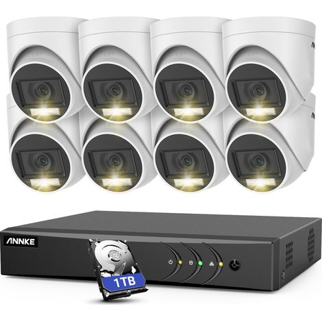 ANNKE 8CH Video Security System Set H.265+ 5 in 1 DVR Recorder 2MP Camera Outdoor Waterproof Protection CCTV Kit 8Camera - 1TB HDD (1/5)