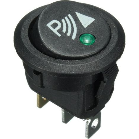 KCD1 Cat Eye Rocker Switch LED Light 12V Car Modification Reversing Sensor Switch Boat-Shaped Rocker Switch (1/4)