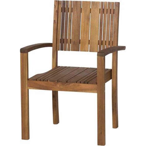 Falun Stapelsessel Gestell und Fläche Akazienholz FSC®-100% natur (1/5)