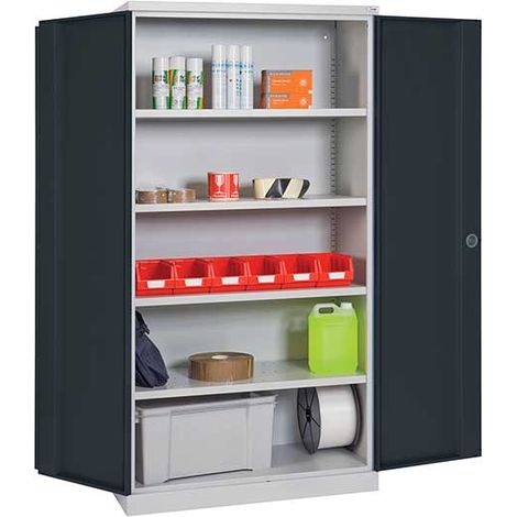 Armoire d'atelier - Dim 1000x665x1950mm - Portes RAL 7016 - W030020002-GCGA
