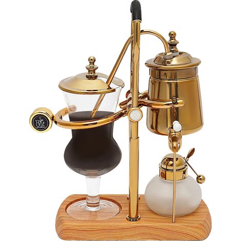 Cafetière à siphon Balance, capacité de 400 ml, verre borosilicate, fonctionnement manuel, style rétro, processus d'électroplacage en titane (1/5)