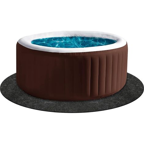 200cm Tapis de Bain à Remous, Rond Tapis de Protection Piscine Absorbant l'eau Anti-Dérapant pour Extérieur Intérieur Spa Tapis de Protection de Piscine Protège Les Bains à Remous de l'usure (1/5)