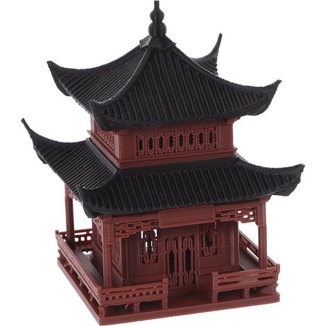 Elegante Gartendekoration Miniatur Pavillon Figur aus