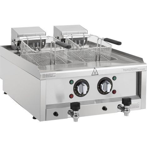 Friteuse Professionnelle Electrique à Poser Série 600 - 2x8 Litres - Buffalo