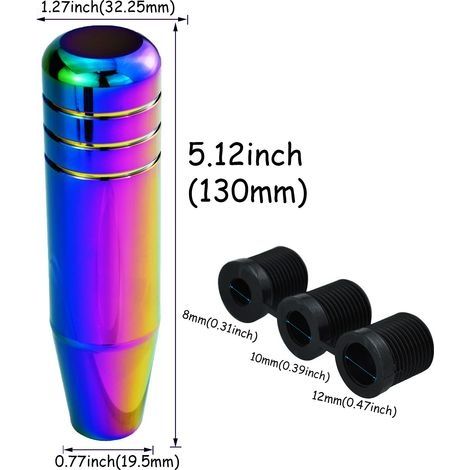 13 cm Schaltknauf aus robuster Aluminiumlegierung, passend für Fahrzeuge mit Schalt- und Automatikgetriebe (1/4)