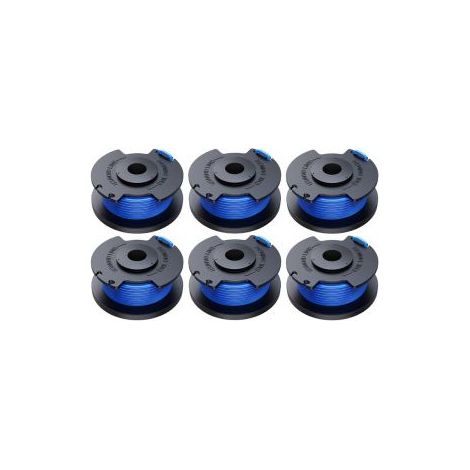 Bobine bleue pour Ryobi AC14RL3A – Tête avec capot référence R6+0 – Fil résistant à l’abrasion (1/5)