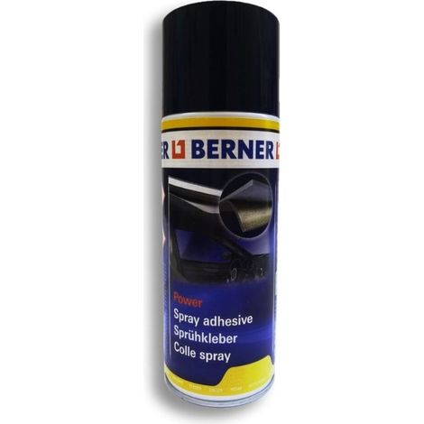 TENDAGGIMANIA Berner Colla Spray Resistente alle Alte Temperature per Ecopelle,Tessuti,gommapiuma,Metalli,Legno