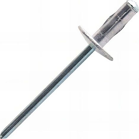 Scell-It – Rivets standards multi-serrage tête extra large aluminium/acier Ø4,8x10,3mm – Boîte de 250 – Fixations pour matériaux souples (1/4)
