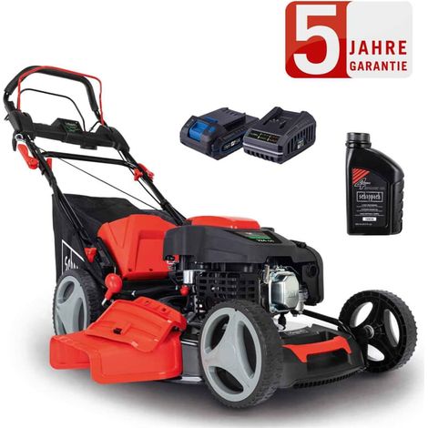 Scheppach Benzin Rasenmäher MS225-53E 6PS mit Antrieb + E-Start 53cm + Öl (1/8)