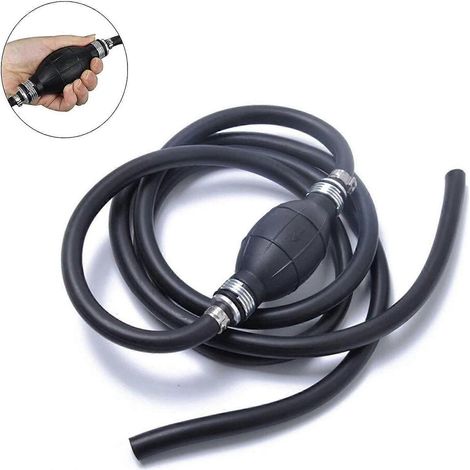 Pompe à siphon universelle pour transfert de carburant avec tuyau, pompe à siphon à essence, pompe manuelle pour bateau, voiture, moto, aquarium (8 mm) (1/5)