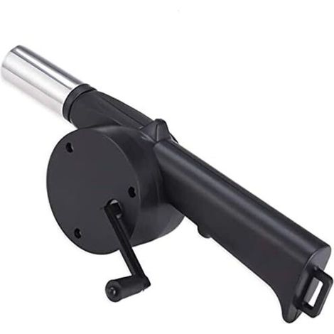 Mini Portable Hand Air Blower 9.6in/24.5cm Hand Crank Bellows for BBQ Fire Bellows Outdoor Cooking Picnic Camping