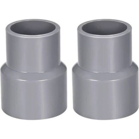 PVC-Rohrreduzierstück – 40 mm x 32 mm – Grau DWV – 2er-Pack für Umrüstfittings von Abflussrohren. (1/4)