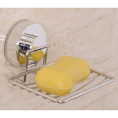 Seifenschale, Seifenschalenschoner, Seifenschale, Seifenschwammhalter für Dusche, Badezimmer, Badewanne und Küchenspüle – rostfreier Edelstahl (1/5)