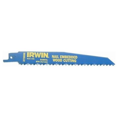 Irwin brzeszczot do piły szablastej 150mm 6 z/cal /drewno z gwoździami (2szt)