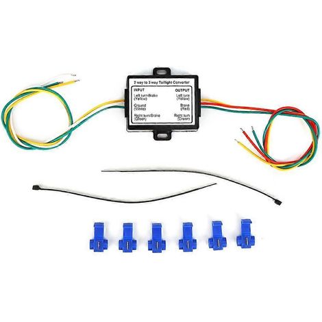 Adaptateur de faisceau de câbles pour système électrique de convertisseur de remorque à 2 ou 3 fils (type américain) (1/4)