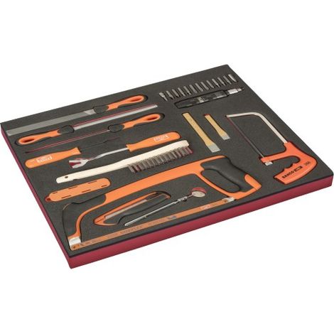 BAHCO - module Fit&Go 3/3, outils de coupe, limes et jeu tournevis à frapper - 23 Pcs (1/2)