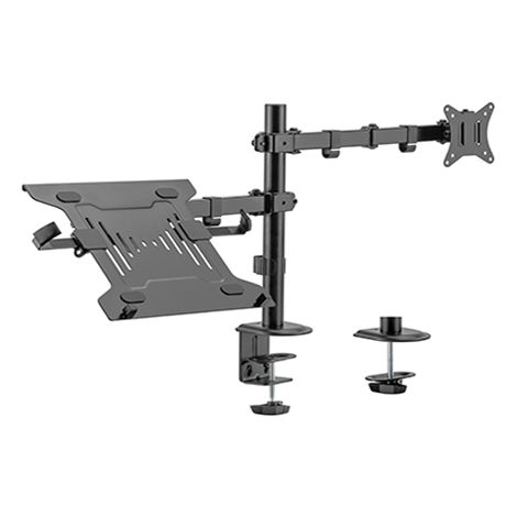Gembird Supporto da Tavolo Regolabile Nero Ergonomico