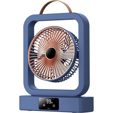 Ventilateur pliable avec affichage numérique rechargeable USB-C (1/5)