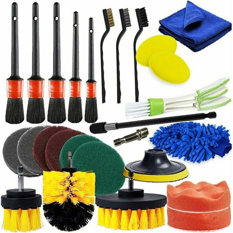 Golf Brosse pour Club de Golf et Rainures Brosse à Double Coté Nylon & Acier avec Pics pour Nettoyer Surface & Rainures de Club - Fournie avec Fermoir (Mousqueton) pour l'Accrocher Facilemen