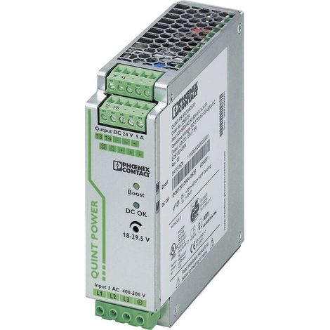 [NEUWERTIG] B-Ware Phoenix Contact Netzteil Stromversorgung Hutschienen QUINT POWER 24V 5A 120W (1/2)