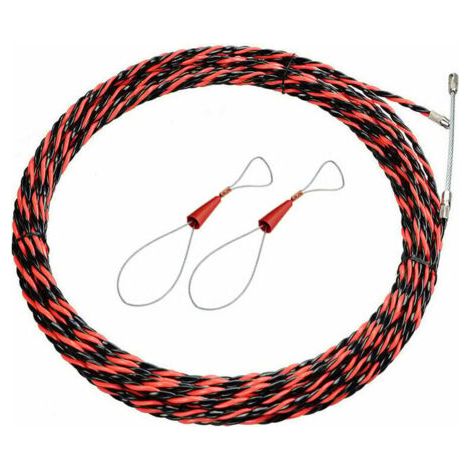 Aiguille Électricien de 50M - Tire-Fil Électrique de 5mm de Diamètre - Aiguille de Tirage Rétractable pour Câbles et Rallonges Électriques..DEBUNS