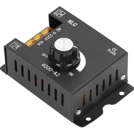 Régulateur de tension, contrôleur, interrupteur de commande à réglage continu, 4000 W, 220 V CA, pour moteur de chauffage (1/5)
