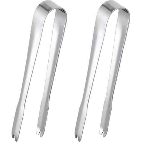 Pinces à glaçons, lot de 2 petites pinces, pour seau à glace, glaçons, sucre, bar à café et service de nourriture (1/5)