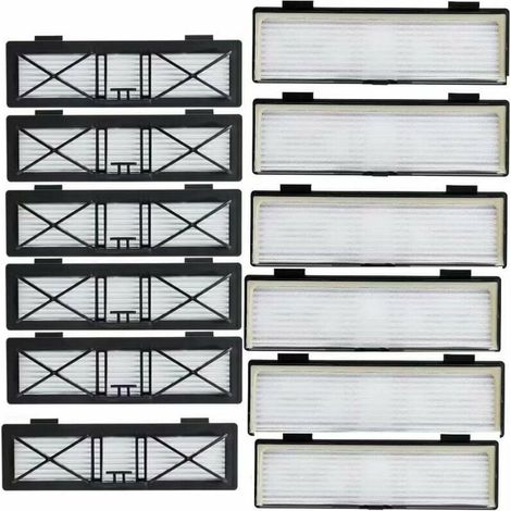 Set mit 12 Aufsatzfiltern für Neato Botvac, Neato Botvac, D75/80/85 Aufsatzserie, inklusive kostenloser Reinigungsbürste (1/5)