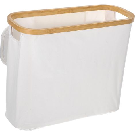 Panier de rangement rouleau papier toilette Healvian avec couvercle, (1/5)