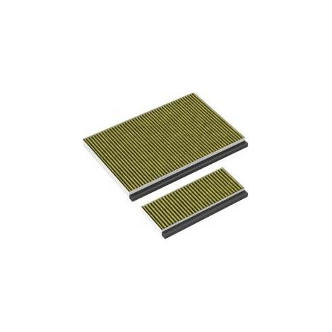 Lot de 2 filtres à charbon actif (36,3 x 25 x 2,9 cm / Filtre secondaire 25,9 x 9 x 2,3 cm) pour hotte Siemens - Bosch - Neff