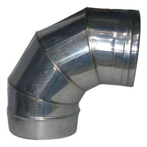 Ala 8018915689007 Gomito inox a settori 90 gradi diametro 8 cm Acciaio Inox AISI 316L finitura lucida colore Acciaio (1/2)