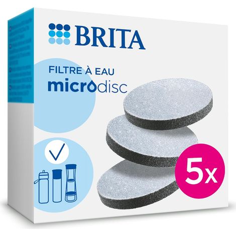 MicroDisc Filtres eau rechange pour gourdes filtrantes, Pack de 5 (1/5)