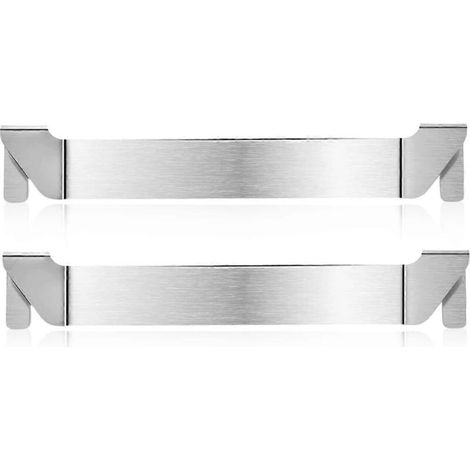 2 plaques de cuisson Blackstone, support de fixation en acier inoxydable pour spatule (argenté) (1/5)