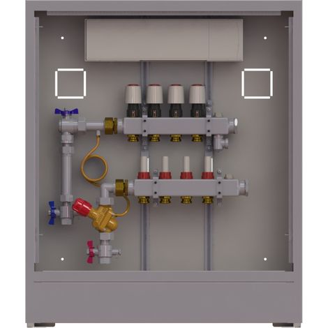 Station UnoFloor Comfort 4L 4 HK, links mit AB-PM-Set, 230V