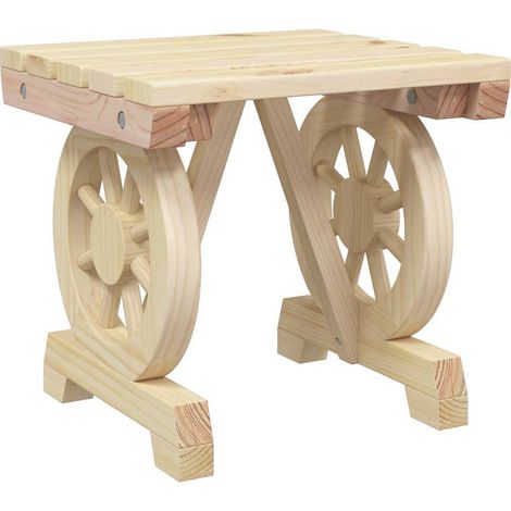 Maison Exclusive - Poggiapiedi da Giardino 40x36,5x38,5 cm Lgno Massello di Abete (1/5)