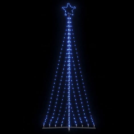 Sapin de Noël à LED 447 LED bleu 250 cm - vidaXL