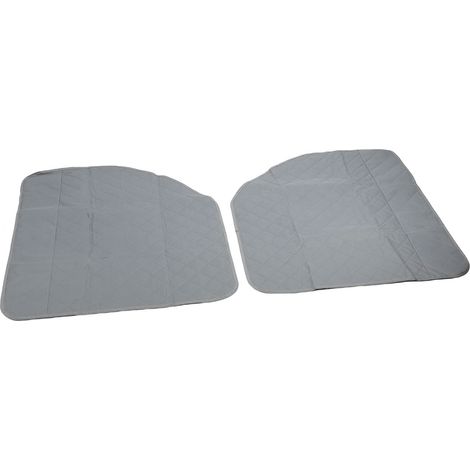 Protection porte voiture chien anti-rayures Oxford 600D – Tissu renforcé motif losange garde véhicule SUV pickup gris (1/4)