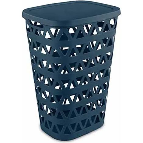 Cesta de ropa Oceana azul 55 l 42,6x34,5x60,1